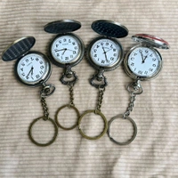 Vintage Pocket Watch Keychain | Retro Design | Quartz Movement | Gift Choice - Captain Shield