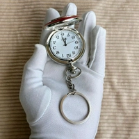 Vintage Pocket Watch Keychain | Retro Design | Quartz Movement | Gift Choice - Tiger Emblem