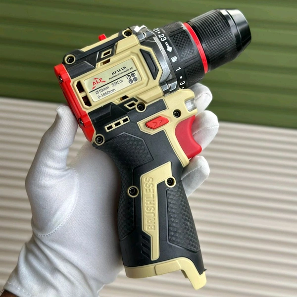 ALF Brushless Cordless Drill Kit | 18V | 2 Batteries + Fast Charger | Professional Power Tools 