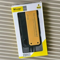 Hitage PB-93 20000mAh Power Bank | 37W Fast Charging | In-Built Cables - Black