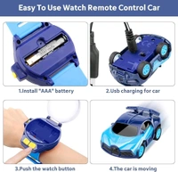 Watch Remote Control Car – 2-in-1 Smart Wrist Watch Car Toy for Kids (Rechargeable)