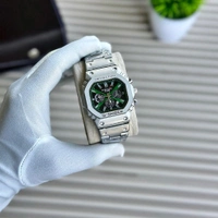 Men’s Classic Analog Watch – Elegant Dial, Date Display – Formal & Casual Wear - Green