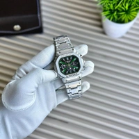 Men’s Classic Analog Watch – Elegant Dial, Date Display – Formal & Casual Wear - Green