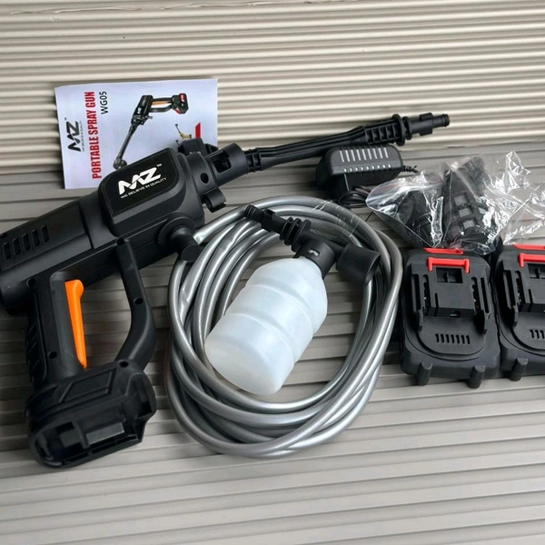 MZ WG05 Portable Spray Gun – 48V High-Pressure Washer with Dual Battery & Multi-Mode Nozzle
