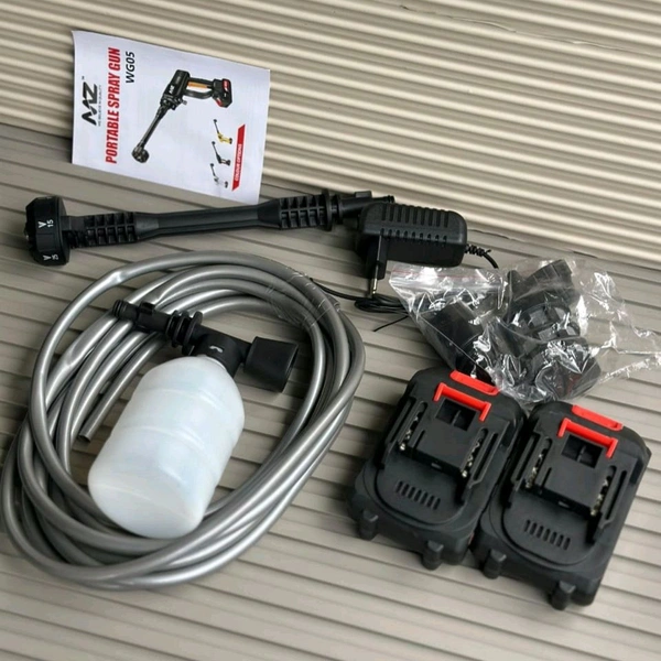 MZ WG05 Portable Spray Gun – 48V High-Pressure Washer with Dual Battery & Multi-Mode Nozzle
