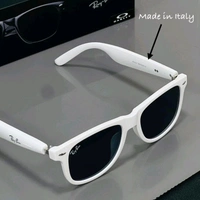 Bluetooth Smart Sunglasses – Matte Finish, Touch Control, 8H Battery, Original Box (First Time in India!) - White
