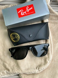 Bluetooth Smart Sunglasses – Matte Finish, Touch Control, 8H Battery, Original Box (First Time in India!) - Black