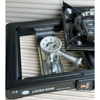 Portable Dual Gas Stove with Carry Case – Works with LPG & Butane | Outdoor Camping, Travel & Emergency Use