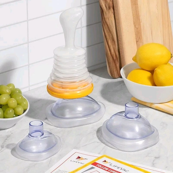 LifeVac Choking Rescue Device – Pack of 2 (Adults + Children) Emergency Airway Clearance Kit | Portable | Non-Invasive | Easy to Use | No Power or Prescription Needed