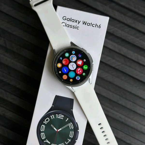 Galaxy Watch 6 Classic With Dual Dual Strap, Top Quality Classy Smartwatch, High Quality HD Display, Always on display, Passcode Lock System