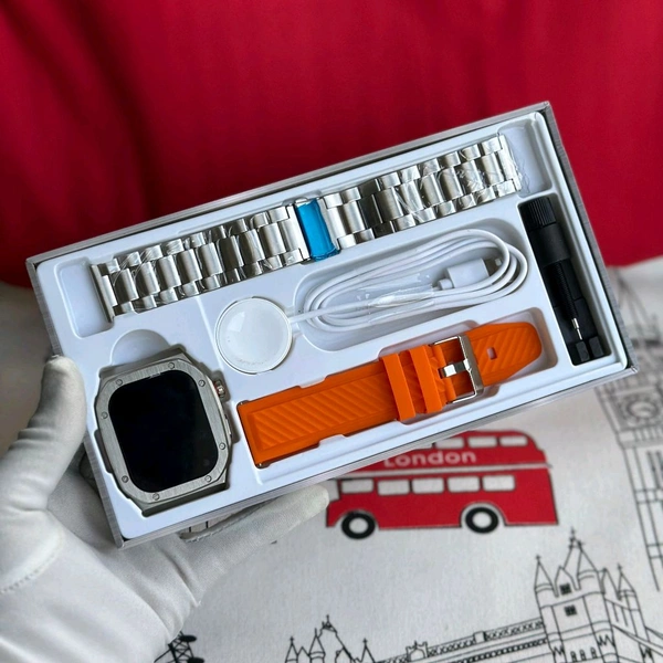 Smart Watch Z79 Max Watch, 2.1inch HD 460mah Battery, 100+sport Modes, NFC Smart Watch, Rugged Watches for Men, Fitness Watch for Men Women, - Orange