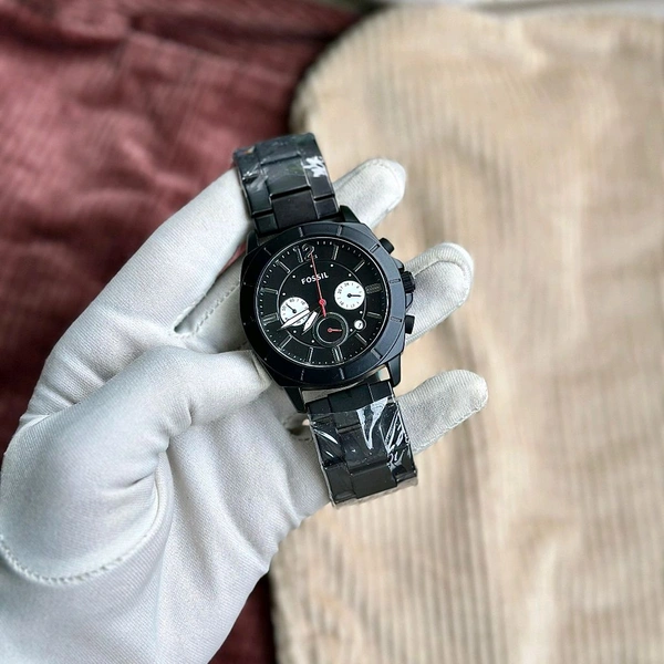 Men’s Classic Analog Watch – Elegant Dial, Date Display, Chronograph Working – Formal & Casual Wear - STB1