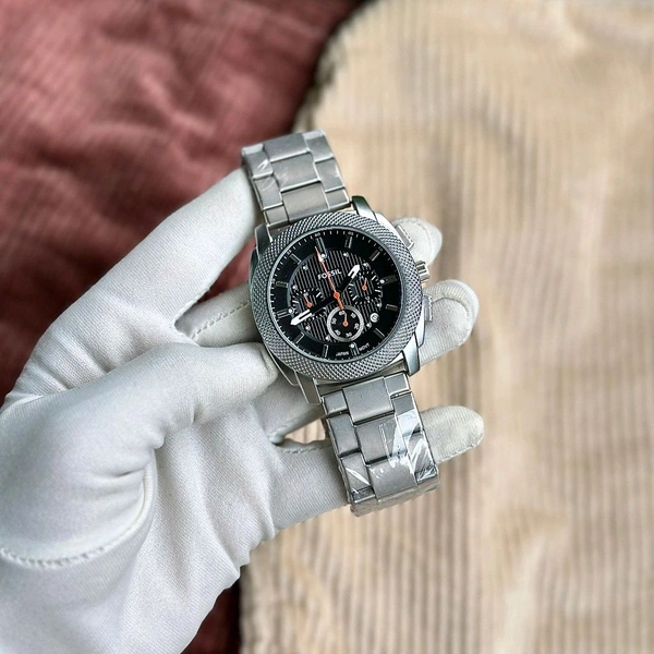 Men’s Classic Analog Watch – Elegant Dial, Date Display, Chronograph Working – Formal & Casual Wear - STB6