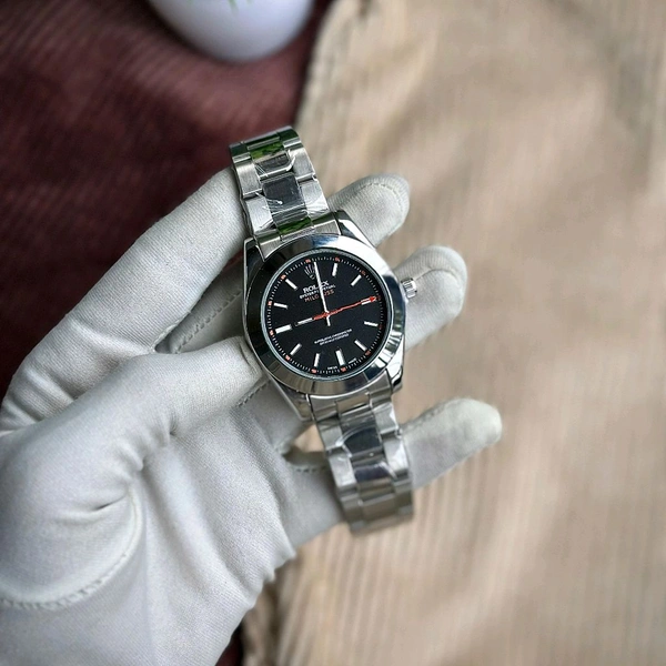  Analog Quartz Movement Collection With High Quality Strap Best Finishing Body & Case - Black