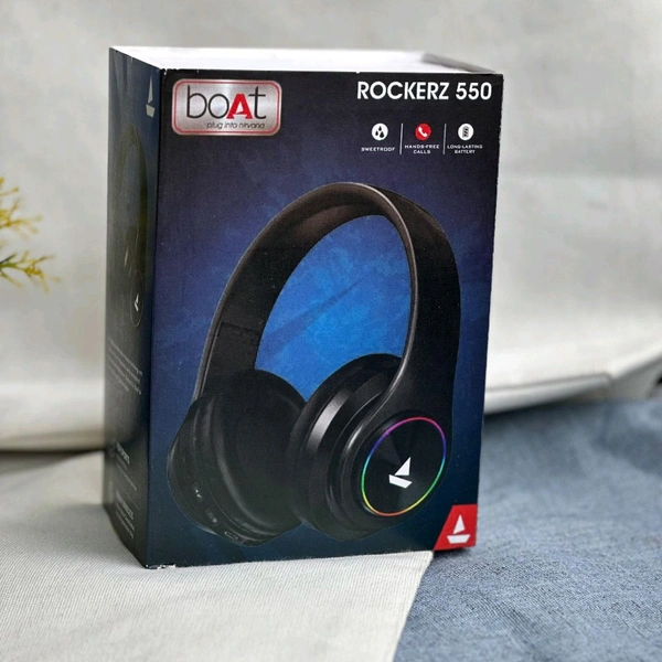 Wireless Earphone Headphones With Microphone Lightweight, For Music Lovers & Professionals - Suitable for Travel, Office & Home, 5-6 Hours Playback Time, High Quality Model - Red