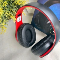 Wireless Earphone Headphones With Microphone Lightweight, For Music Lovers & Professionals - Suitable for Travel, Office & Home, 5-6 Hours Playback Time, High Quality Model - Red