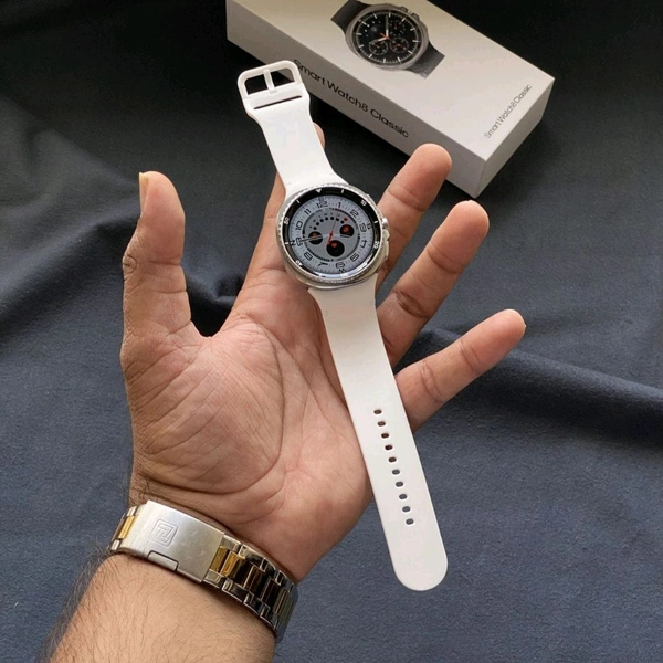 Galaxy Watch 8 Classic, The Industry's First Look At Samsung's Latest 8th Generation - White