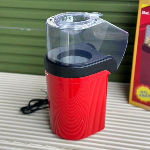Oil-Free Hot Air Popcorn Maker | Healthy Snack in 2 Minutes | Fast & Easy Home Popcorn Machine