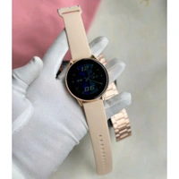 Active 2 Best Quality Smartwatch | 2.5D Curve HD Screen Full Touch Upto 1*2 days Battery Backup | Dual Strap - Black