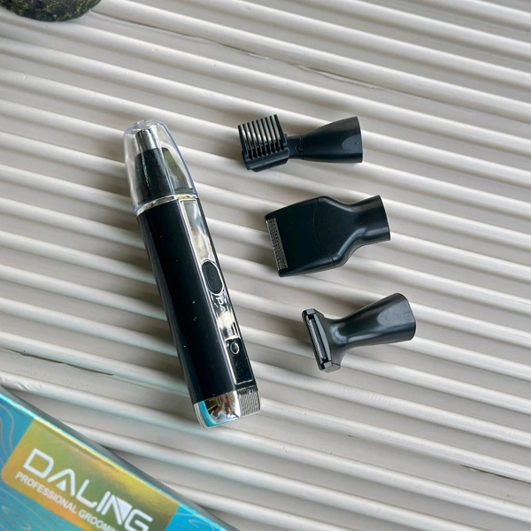 Daling 4-in-1 Professional Grooming Kit – Nose, Beard, Eyebrow & Detail Trimmer | USB Rechargeable