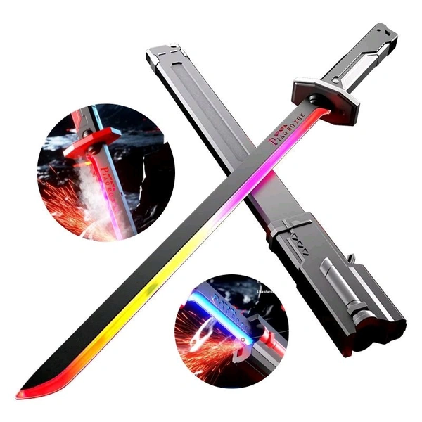 Spark FX LED Katana Sword – Lights, Sparks & Battle Sound! - Black