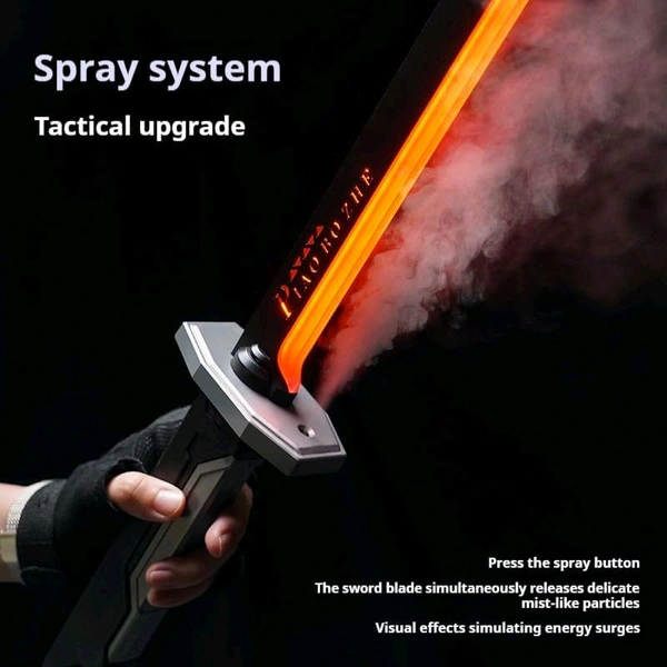 Spark FX LED Katana Sword – Lights, Sparks & Battle Sound! - Black