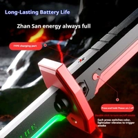 Spark FX LED Katana Sword – Lights, Sparks & Battle Sound! - Black