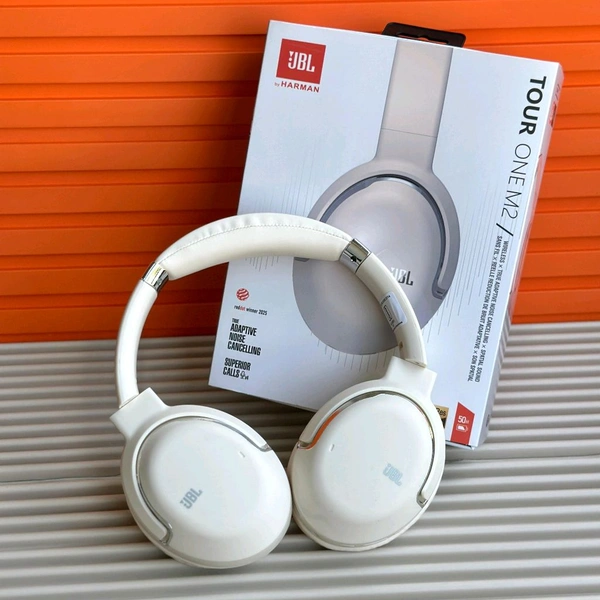 New Wireless Headphones With ANC – BT Earphone, Over Ear Headphones With Built-in Mic - Upto 8 Hours Playtime, Heavy Sound And Bass Quality, Perfect For Everyday Use - White