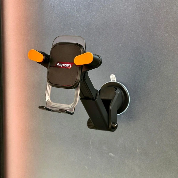 360° Adjustable Car Phone Holder – Strong Suction | One-Hand Lock