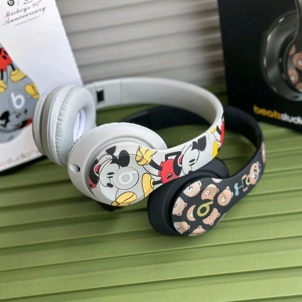 Bluetooth On Ear Headphones with Mic with 6 Hours Battery Backup, Original Box Packaging - Black