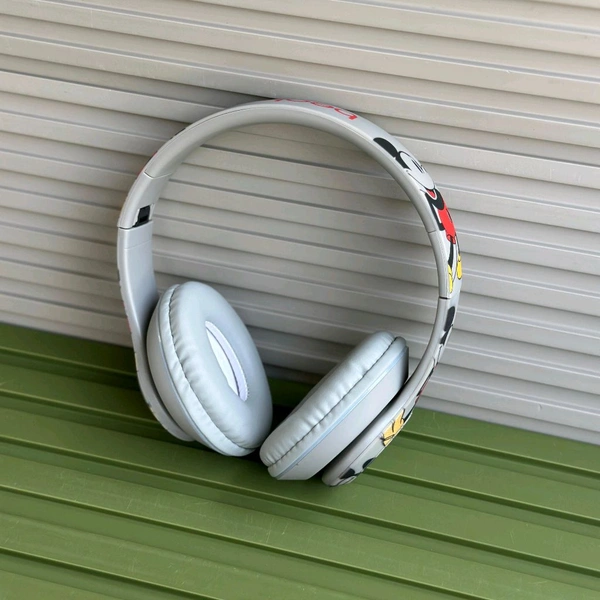 Bluetooth On Ear Headphones with Mic with 6 Hours Battery Backup, Original Box Packaging - Gray