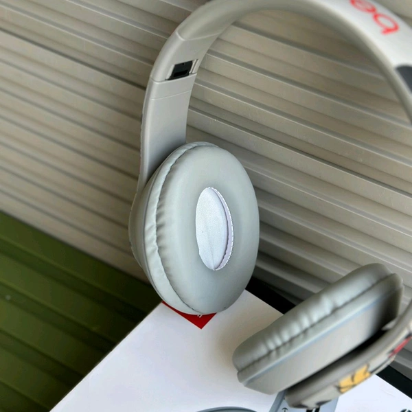 Bluetooth On Ear Headphones with Mic with 6 Hours Battery Backup, Original Box Packaging - Gray