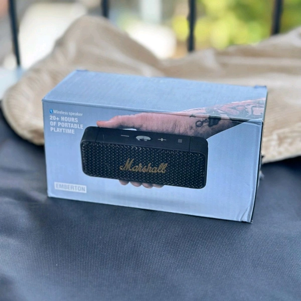 New Emberton 1:1 High End Quality Bluetooth Speaker | HD Code Range Upto 10MTRS | Dolby Sound Enhance Engine + LossLess Audio Connect - Black