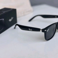 Bluetooth Smart Sunglasses – Matte Finish, Touch Control, 8H Battery, Original Box (First Time in India!) - Black