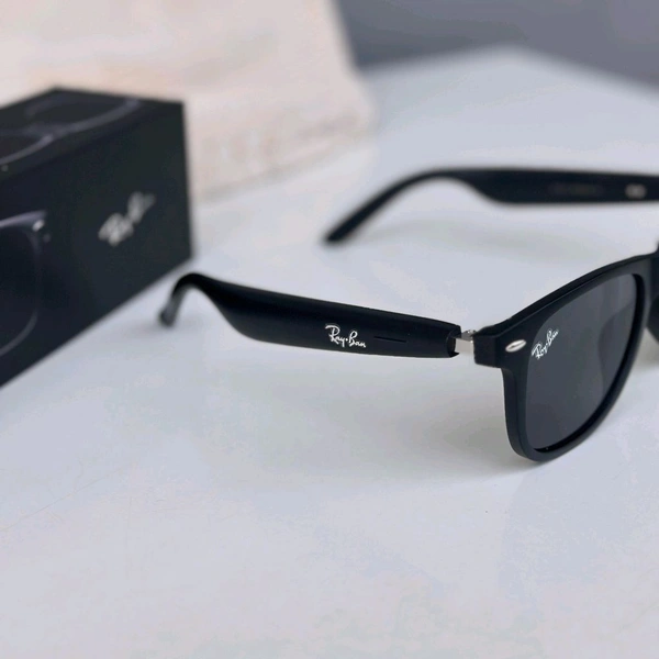 Bluetooth Smart Sunglasses – Matte Finish, Touch Control, 8H Battery, Original Box (First Time in India!) - Black