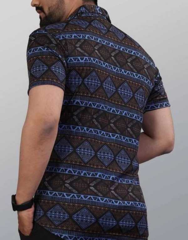 black lycra half shirt - XXL