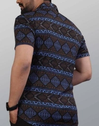 black lycra half shirt - L