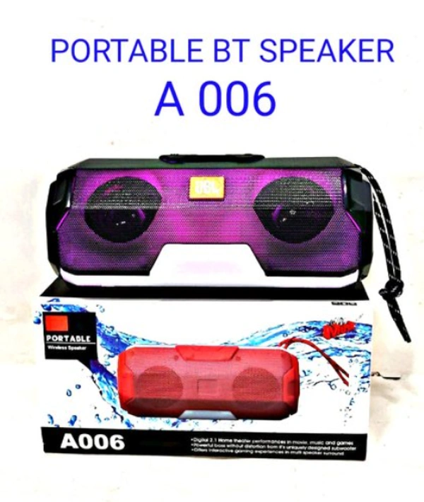 PORTABLE -A006 A006 High Power Sound Blast, Mini, Thunder Sound Wireless Bluetooth Speaker for Car/Laptop/Home Audio & Gaming with USB/FM/TF Card & line in aux Supported 10 W Bluetooth Speaker - MIX, CASH ON DELIVERY,PHONEPAY,GOOGLE PAY,NETBANKING,DEBIT & CREDIT CARD PAYMENT AVALIABLE