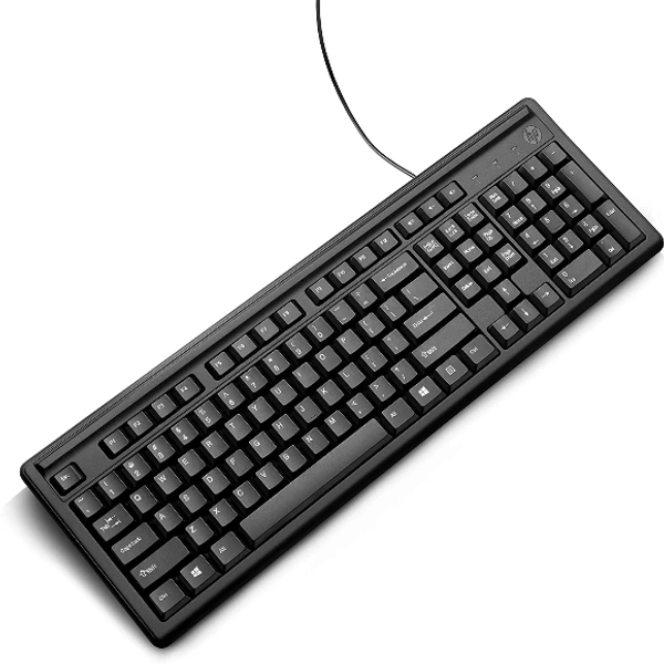 HP 100 Wired USB Keyboard - BLACK, CASH ON DELIVERY,PHONEPAY,GOOGLE PAY,NETBANKING,DEBIT & CREDIT CARD PAYMENT AVALIABLE, USB KEYBOARD