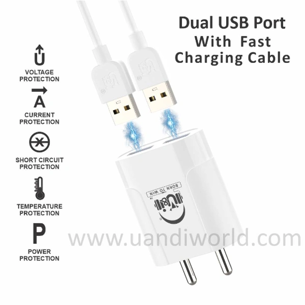 U&I UiCH-3906 Mobile Charger at Lowest Price - Moody Series - WHITE, CASH ON DELIVERY,PHONEPAY,GOOGLE PAY,NETBANKING,UPI PAYMENT,DEBIT & CREDIT CARD PAYMENT 