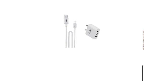 ARH FS-331 TRIPLE USB 3.1AMP FAST CHARGER WITH DATA CABLE - WHITE, COD ,PHONEPAY,GOOGLE PAY,NETBANKING,UPI PAYMENT,DEBIT & CREDIT CARD PAYMENT., YES