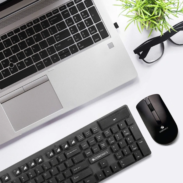 Zebronics Zeb-Companion 102 Wireless Keyboard and Mouse Combo, 104 Keys/Rupee Key, 1200 DPI Optical Sensor Mice, USB Nano Receiver - COD ,PHONEPAY,GOOGLE PAY,NETBANKING,UPI PAYMENT,DEBIT & CREDIT CARD PAYMENT.