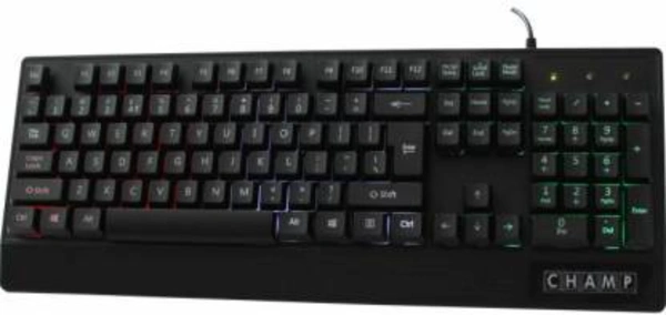 TVS CHAMP PKL-980 COLOR LIT Wired USB Multi-device Keyboard  (Black - BLACK, COD ,PHONEPAY,GOOGLE PAY,NETBANKING,UPI PAYMENT,DEBIT & CREDIT CARD PAYMENT.