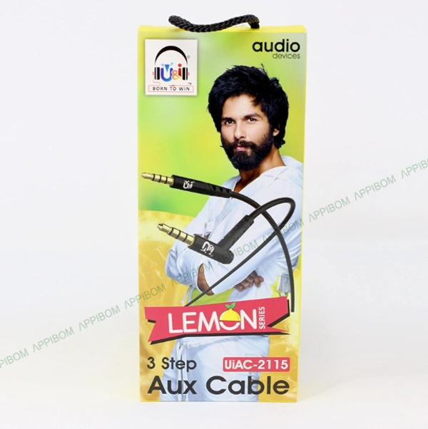 U&I Lemon Series Aux Cable - UiAC-2115 - BLACK, COD ,PHONEPAY,GOOGLE PAY,NETBANKING,UPI PAYMENT,DEBIT & CREDIT CARD PAYMENT.