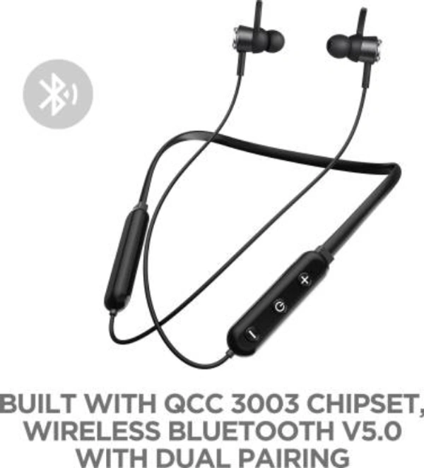 boAt Rockerz 275v2 Bluetooth Headset  (Black, In the Ear) - BLACK