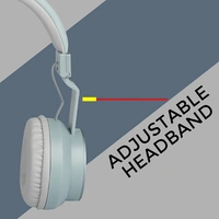 Zebronics Zeb-Bang Foldable Wireless BT Headphone Comes with 40mm Drivers, AUX Connectivity, Call Function, 16Hrs* Playback time & Supports Voice Assistant (Blue) - YES
