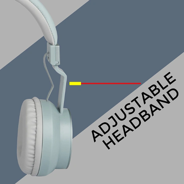 Zebronics Zeb-Bang Foldable Wireless BT Headphone Comes with 40mm Drivers, AUX Connectivity, Call Function, 16Hrs* Playback time & Supports Voice Assistant (Blue) - YES