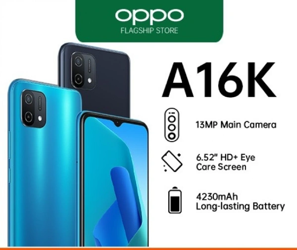 OPPO A16k / 9590E - BLACK, COD ,PHONEPAY,GOOGLE PAY,NETBANKING,UPI PAYMENT,DEBIT & CREDIT CARD PAYMENT., 3GB/32GB
