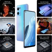 OPPO Reno7 5G  - Starry Black, BAJAJ FINSEREV, PINLABS, TVS CREDIT, DEBIT CARD EMI * T&C APPLY, BAJAJ FINSEREV, PINLABS, TVS CREDIT, DEBIT CARD EMI * T&C APPLY, 8GB/256GB