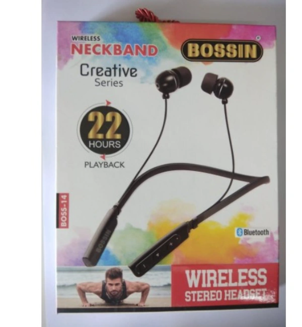 BOSSIN Bluetooth Neckband 22HR BACKUP - CASH ON DELIVERY,PHONEPAY,GOOGLE PAY,NETBANKING,DEBIT & CREDIT CARD PAYMENT AVALIABLE